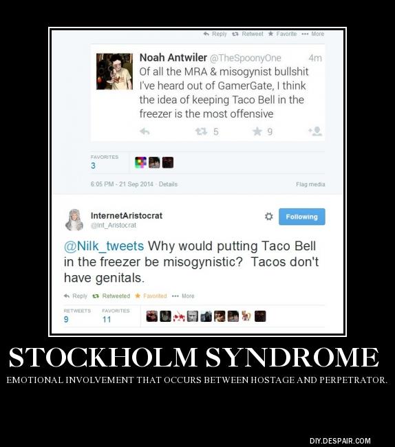 TheRealAlanmoor's tweet photo. Meanwhile at #GamerGate #notyourshield  @Int_Aristocrat @InuitInua make spoony look pretty darn silly. http://t.co/Rs7L1Azl0h