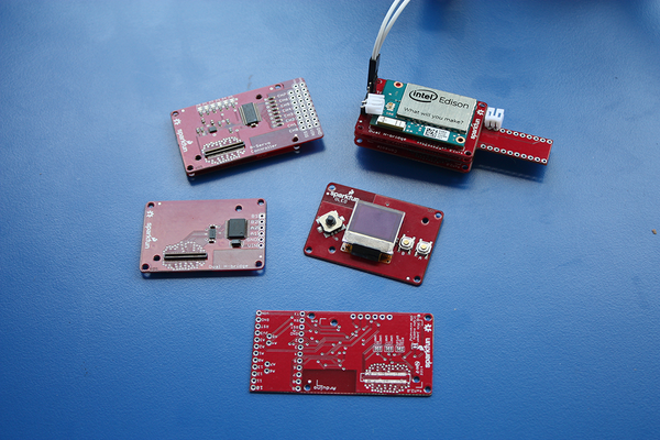 ElectronicDesgn's tweet photo. At @makerfaire, @sparkfun takes @intel's #Edison to the next level. #WMF2014 http://t.co/7EnqE5afi5