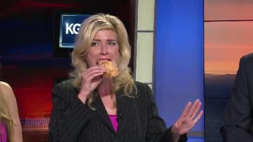 KGWSunrise's tweet photo. Nothing like a surprise donut delivery to cap off a really fun morning! @StephStricklen @KGWNickAllard #WelcomeSteph http://t.co/rN7uUOk67u