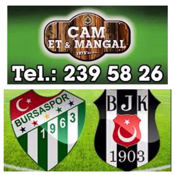 Bursaspor-Beşiktaş maçı için nefesler tutuldu.Saat 21:30'da bu heyecanlı dakikaları Çam Et Mangal da izleyebilirsiniz