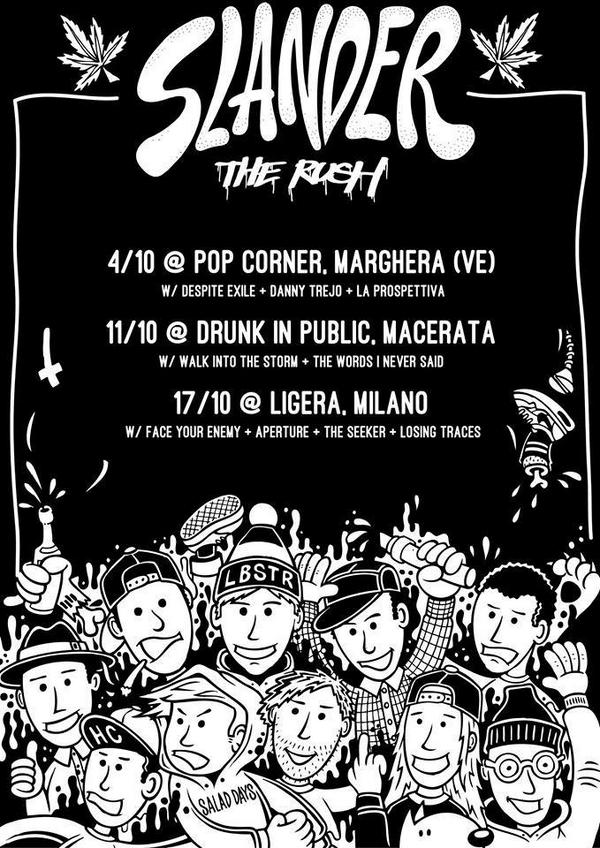 first three release shows in Italy! c'mon homies come to stage dive with your friends!
