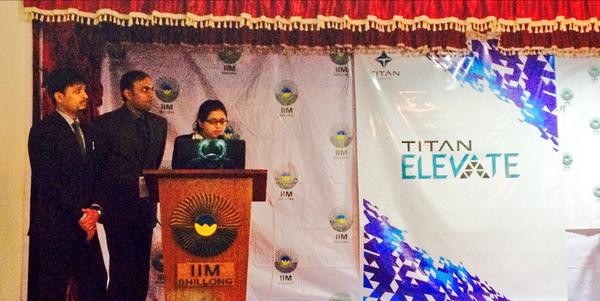 IIMShillong's tweet photo. '2 Pe 1 Free', the next team, putting forth factors that influence avenues in  emerging markets #TitanELEVATE http://t.co/9fZwzgE0Sq