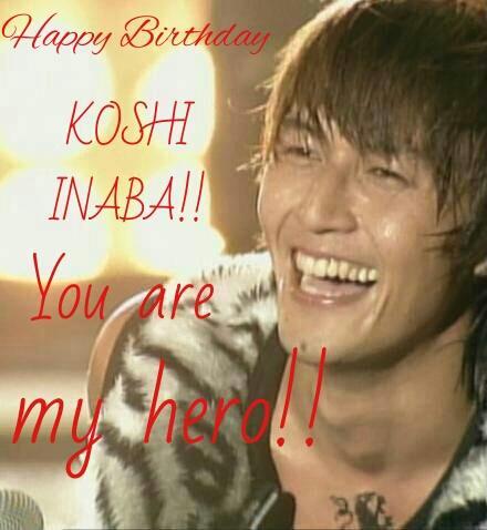 Happy Birthday KOSHI INABA!!
50                                 !!       !! 