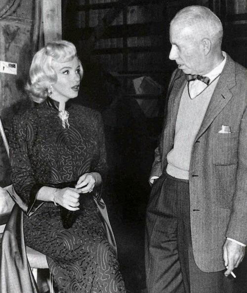 Fascinating Historical Picture of Howard Hawks with Marylin Monroe in 1953 