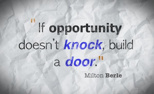 emnewsflash's tweet photo. If opportunity doesn't @knock build a door...#nflash http://t.co/znb6Jbwwwu