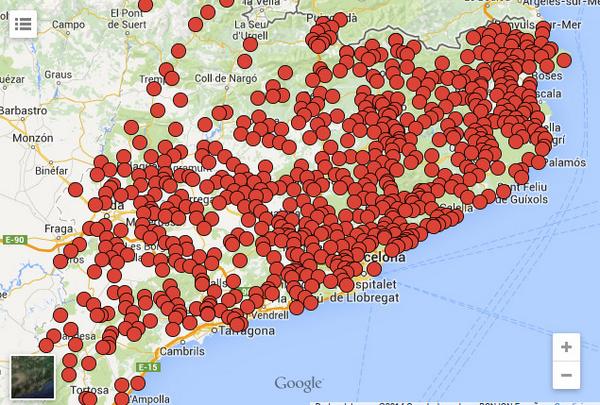 Consulteu el mapa actualitzat amb els 666 municipis que donaran suport a la consulta del #9N: ara.cat/politica/munic…