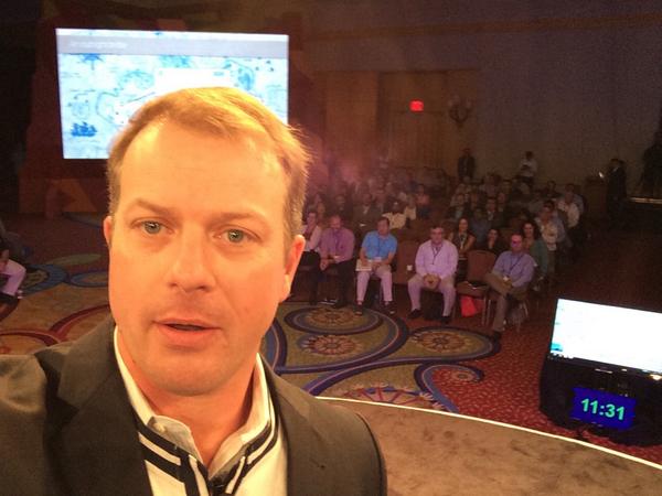 jeffwestover's tweet photo. View from the stage @HPEngage #hpengage14  I know where the #VoC treasure's buried. @HP EPL jersey to best tweets! http://t.co/Nyg4Ww1m8g