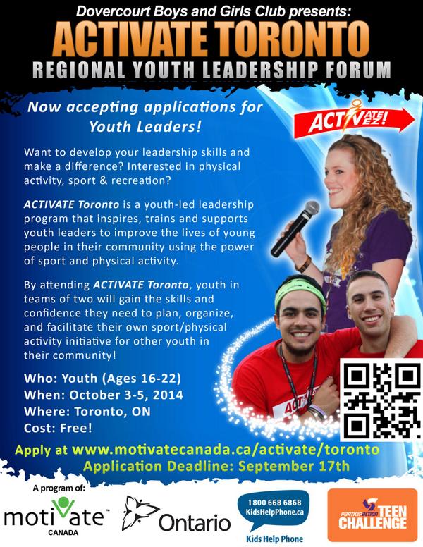 TheKeraVerse's tweet photo. Youth ages 16-22 Opportunity to receive $500 for your #CommunityActionProject Deadline: Sep26/14
@MotivateCanada http://t.co/6vENXePJzl