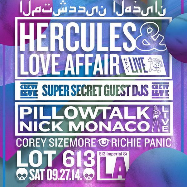 SATURDAY :: <a href="/LightsDownLowCA/">Lights Down Low</a> presents <a href="/HerculesLA/">Hercules Love Affair</a> LIVE w @ptalkforever <a href="/_nickmonaco/">Nick Monaco 🧪🌻</a> + more! :: restlessnites.com/hercules