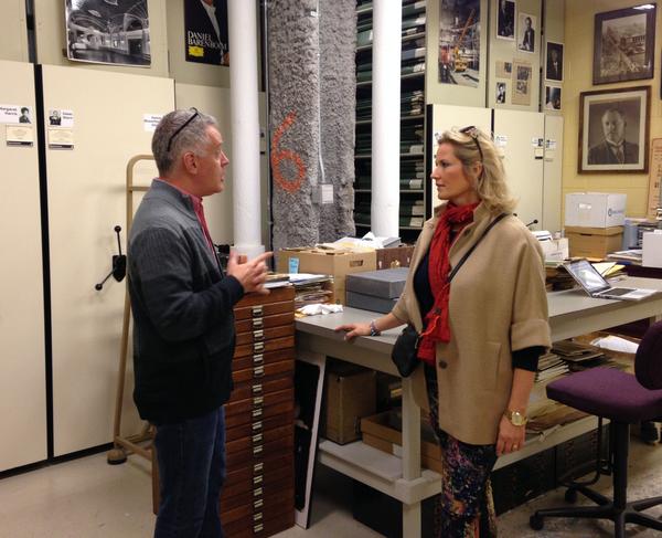 .@CamillaNylund, our fantastic soprano for #Beethoven 9, dropped by the @CSOArchives today! @ChicagoSymphony