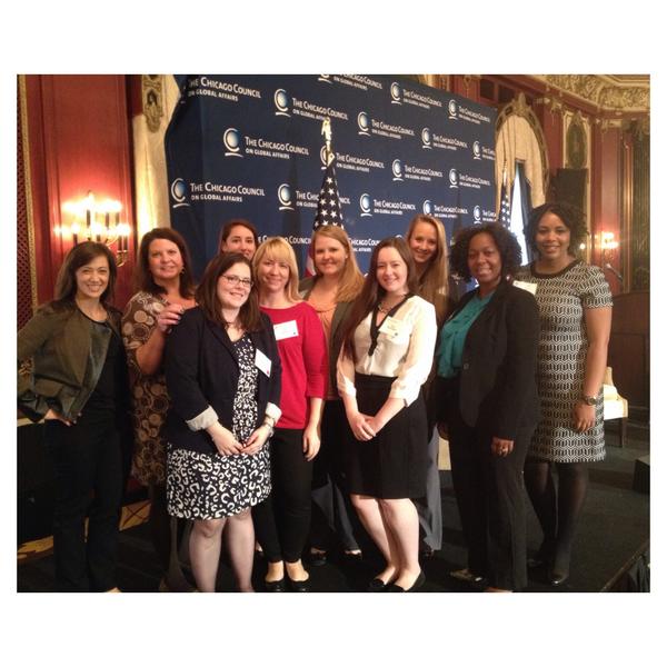 turnleftlisa's tweet photo. Great to be part of the @EdelmanCHI contingent of @EdelmanGWEN at today's @ChicagoCouncil forum w/@SenGillibrand! http://t.co/1oNE1GmuHV