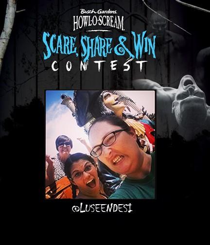 BuschGardensVA's tweet photo. Congrats Stephanie on your #HowlOSelfie winning two tickets and A Backstage Experience at Monster Stomp on #RipperRow http://t.co/TiubxVRk2q