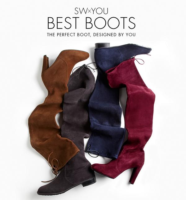 StuartWeitzman's tweet photo. Thigh-HighJinks: Personalize your own version of our iconic suede boot #SWxYOU CUSTOMIZE IT: http://t.co/lKdCbQjitl http://t.co/Zj4sKbOLiw
