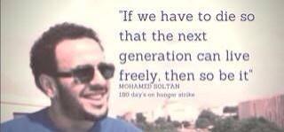 1yr of unjust imprisonment, 7months of complete hunger strike. Now in Intensive Care Unit. #FreeSoltan #DayingToLive