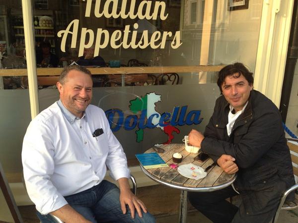 AlnwickFoodFest's tweet image. We took @jc_novelli to Dolcella, #Alnwick Market Place, for his last supper of #AlnwickFoodFestival. He ordered 2nds!
