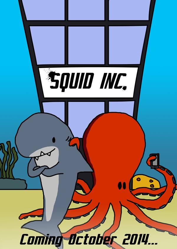 azuresun's tweet photo. Here's a teaser for my new comic #SquidInc. http://t.co/h3OBvgb7s8