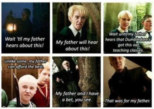 Draco's father is gonna hear this for sure 😂😂 Tags