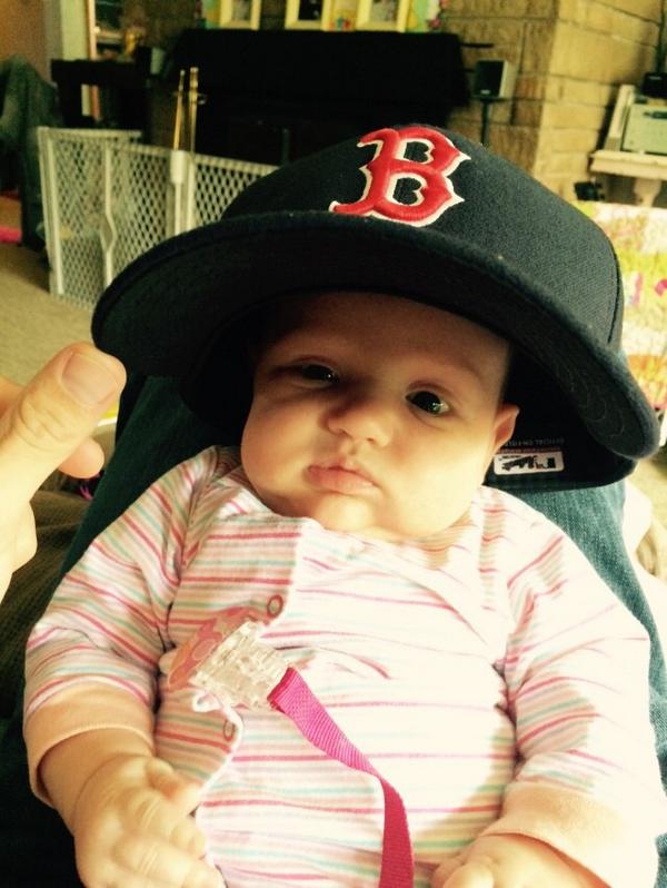 petemac723's tweet photo. Future redsox fan! #RedSoxNation #nobrainwashinghere http://t.co/7fz2QkIQdz