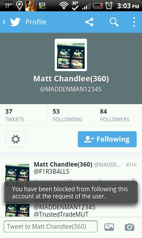 yourfatenotmine's tweet image. @MutPolice2 report @MADDENMAN12345  and @MUTCOCKS  for scamming me