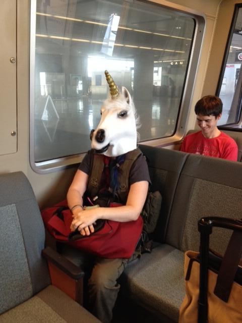 PL_Unicorn's tweet image. Took BART instead of riding a rainbow to #puppetconf