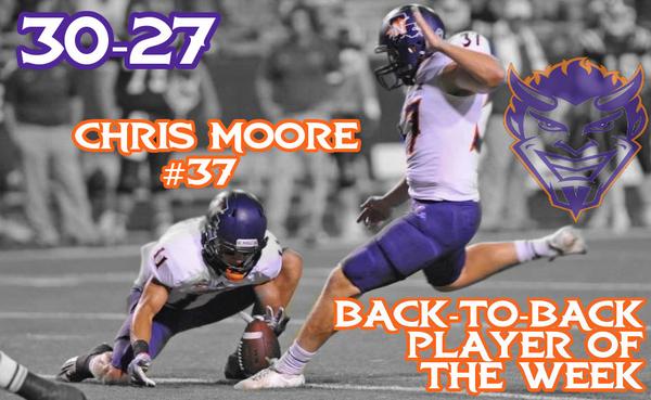 Demon_Football's tweet photo. Game-Winning FG over Louisiana Tech. @C_MOSEY33 honored for the second week in a row as @SouthlandSports of the week! http://t.co/Slh3zpuf3K