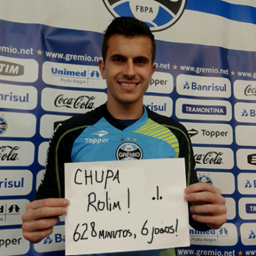 fabiokoff's tweet photo. @feliperolinski meu goleiro mandou um recado pra você http://t.co/3Ay43X0Uow