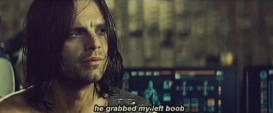A_WinterBucky's tweet photo. Crying because "the man on the bridge...he grabbed my left boob." http://t.co/HxIi5anpB3
