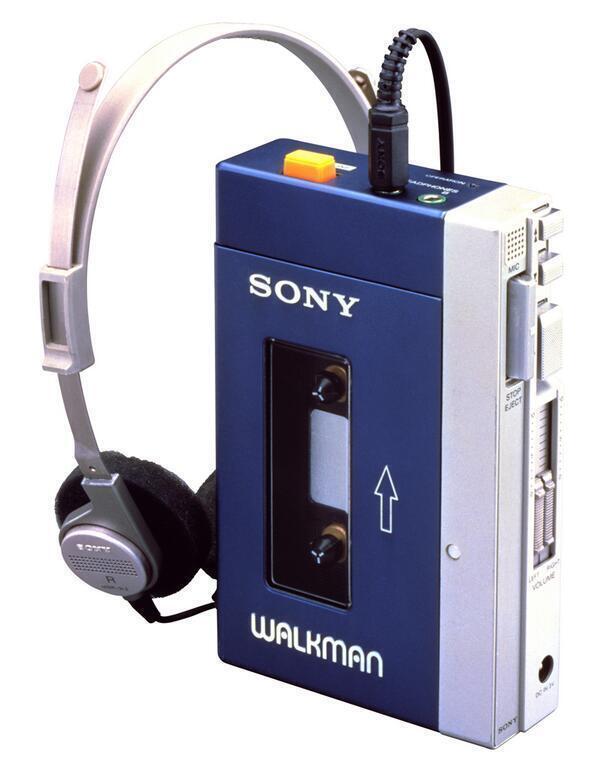 The original Sony Walkman, 1980