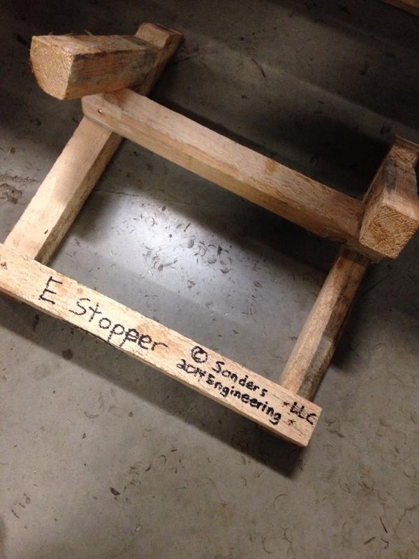 BillyBearson's tweet image. You know its been a slow day at work when lowell starts inventing things! #EStopper #SandersEngineering