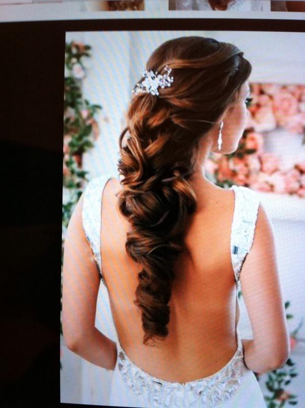 Possible wedding hair … tell me what ya think??? I have TONS of hair &amp; I must have it off my face all night!!