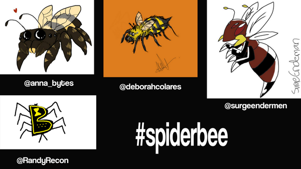 RandyRecon's tweet photo. I challenge EVERYONE who sees this to create a #spiderbee !!! This is what my 3yo daughter claims to have seen lol http://t.co/dyGzzXSlH8