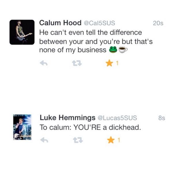 5susMemories's tweet photo. I have so many of your stupid fights😂 @Lucas5SUS @CaI5SUS http://t.co/6TfOAsMyIs