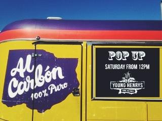 POP UP! We'll be serving TACOS + HOT WINGS this Saturday at <a href="/younghenrys/">Young Henrys</a> from 12 - 4pm.