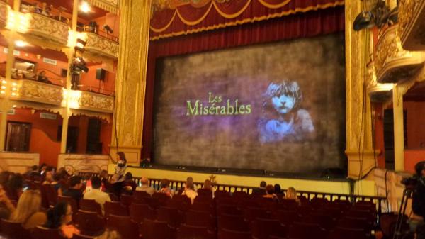 OmarAhumada's tweet photo. Listo para disfrutar este Gran Musical Los Miserables #lesmispty con @NADIADELRIO http://t.co/wzV0QjVvyz