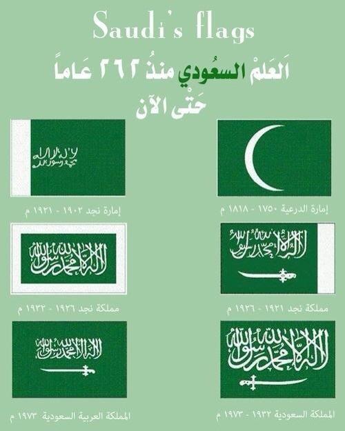 أخبار السعودية Pa Twitter صورة ترند مراحل تطور العلم السعودي منذ 262 عاما حتى الآن اليوم الوطني اليوم الوطني السعودي اليوم الوطني 84 Http T Co 0xynjl0ckt