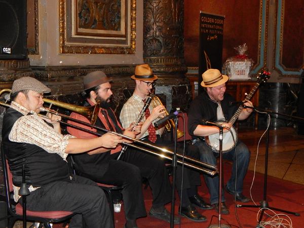 focusgood's tweet photo. @RedHookRamblers were amazing-They played a live score to a restored Fatty Arbuckle film @GoldenDoorFest  #GDIFF http://t.co/cbBOXom9CN