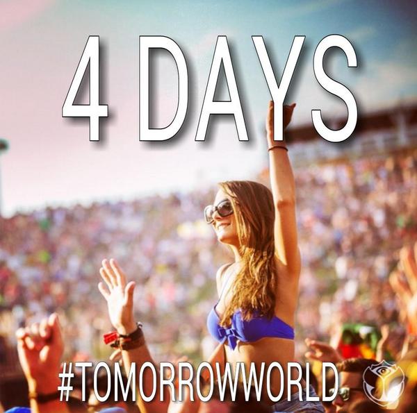 Tomorrowland365's tweet photo. The Second Chapter of TomorrowWorld is about to begin.. 4 DAYS #TomorrowWorld @TomorrowWorld http://t.co/TxVF27wLdI