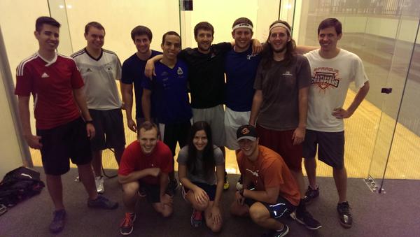 Big thanks to <a href="/charliedomin8s/">charlie pratt</a> for playing with the UT club racquetball team tonight and good luck this weekend!