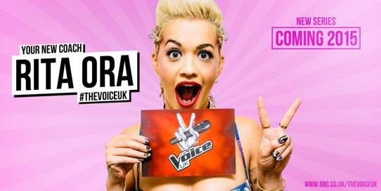 RitaOra's tweet photo. So excited to be part of;  and for my team to win The Voice this series!! http://t.co/2c9qIgzG4r