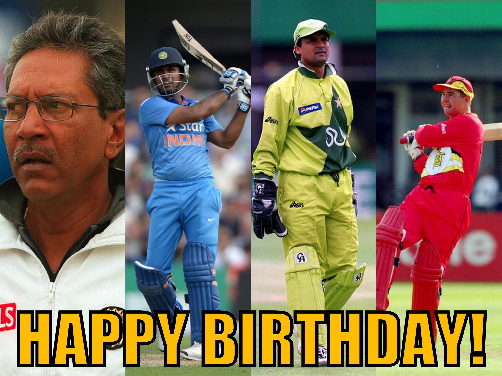 Anshuman Gaekwad, Ambati Rayudu, Moin Khan Alistair Campbell share their birthday today. Happy birthday to all! 
