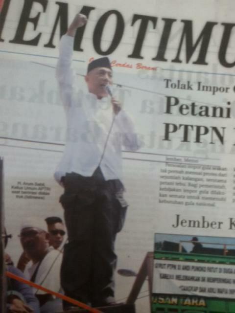 #arumsabil milik jember RT <a href="/bagusbram12/">bramantyo</a>: kembali turun ke jalan, untuk membela hak petani #sahabatpetani