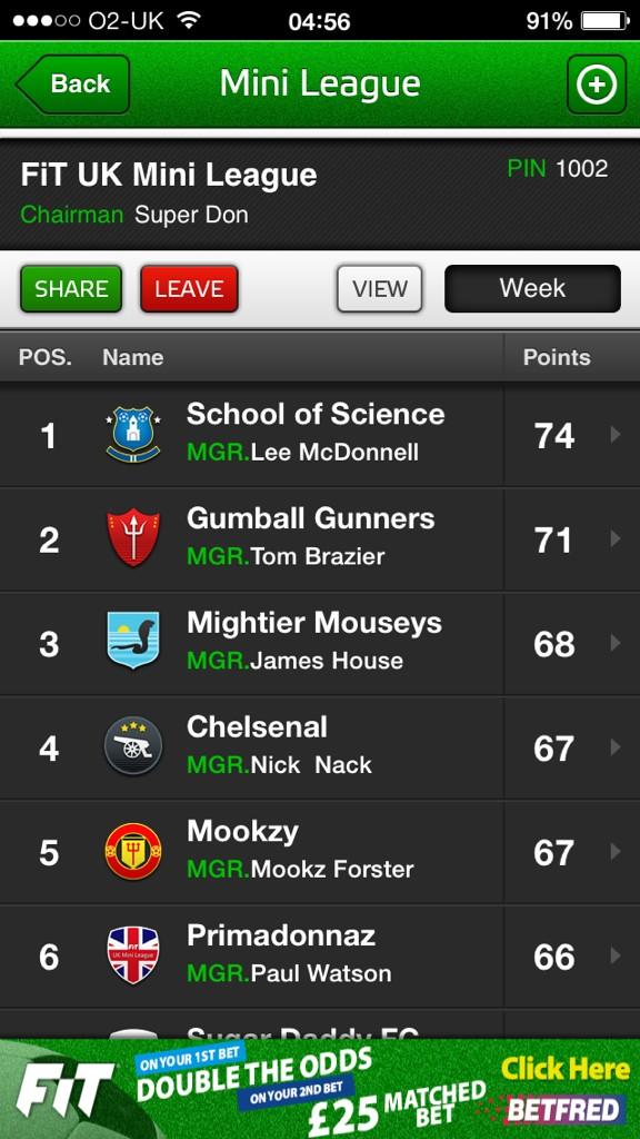 FiT_UKML's tweet photo. 🏆Congratulations to LEE MCDONNELL, #UKML #GW5 winner with 75 points!🇬🇧 #fantasyiteam #fantasyfootball http://t.co/EyPsac5SNv