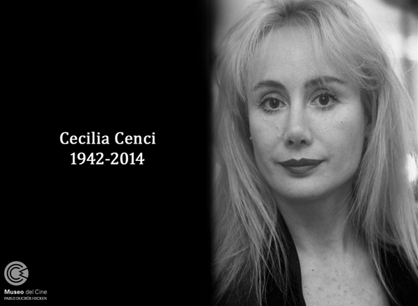 ElFilmProdu's tweet photo. “@MuseoDelCineBA: El Museo del Cine despide a la actriz Cecilia Cenci. http://t.co/v6YstAYWBg”