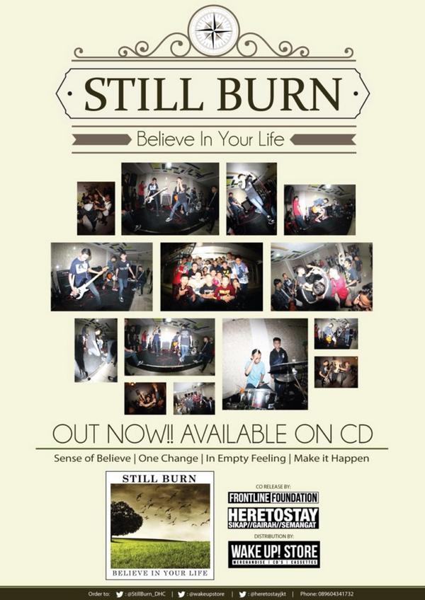 OUT NOW!!! Demo Album @StillBurn_DHC 'Believe In Your Life' release by Frontline Foundation and Here To Stay