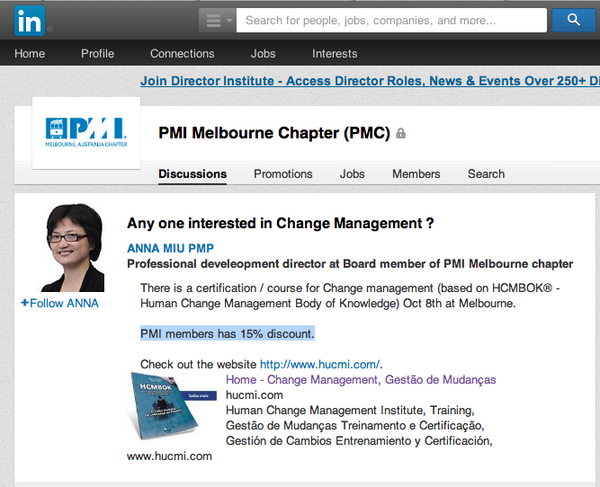 HUCMIapac's tweet photo. HCMBOK® 8Oct in Melbourne
PMI members = 15% discount
Enrol now: http://t.co/yjqUrDVP5X
@hcmbok
http://t.co/v7Kwi80ais http://t.co/4wCZrrc93e