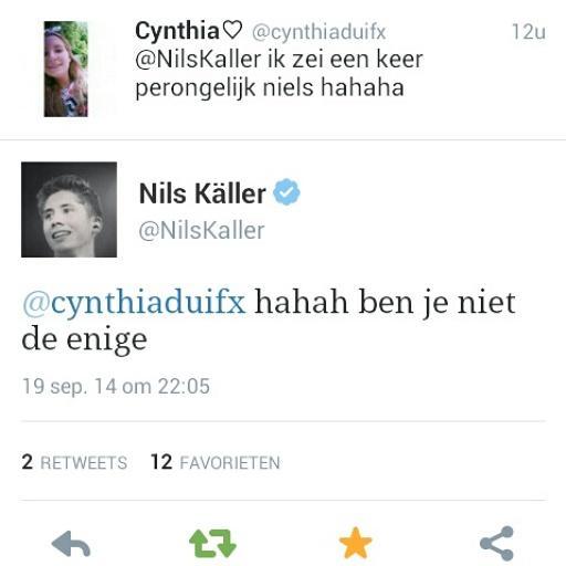 19'9'14 the day i have a tweet 💞 <a href="/NilsKaller/">Nicolaas</a>