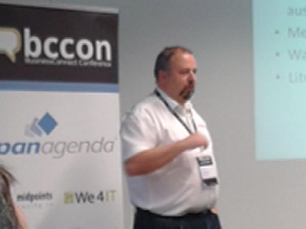 nheidloff's tweet image. First session from @guedeWebGate at #bccon