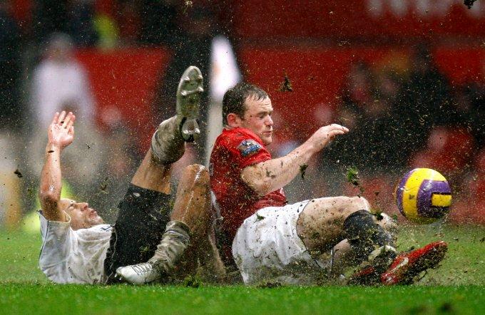 Sunday League Footy on X: You can't beat a slide tackle in the rain.   / X