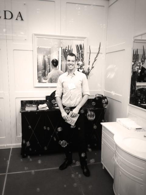 It's bubbletastic at the vanity stand <a href="/Decorex_Intl/">Decorex International</a> #jvb #vanities #LDF14