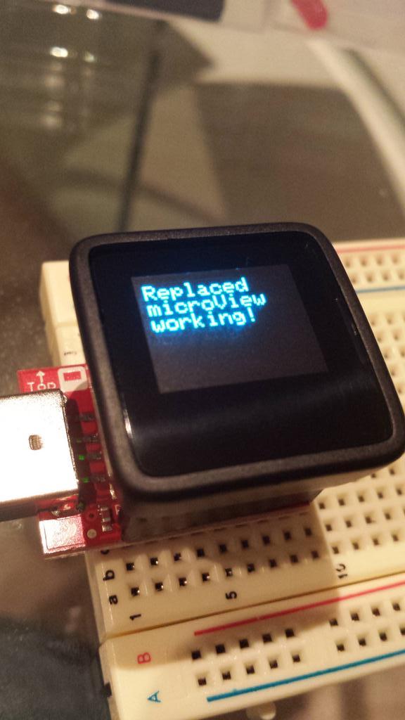 bradg's tweet photo. Replacement #microview working #yay http://t.co/3gEbscMIC0
